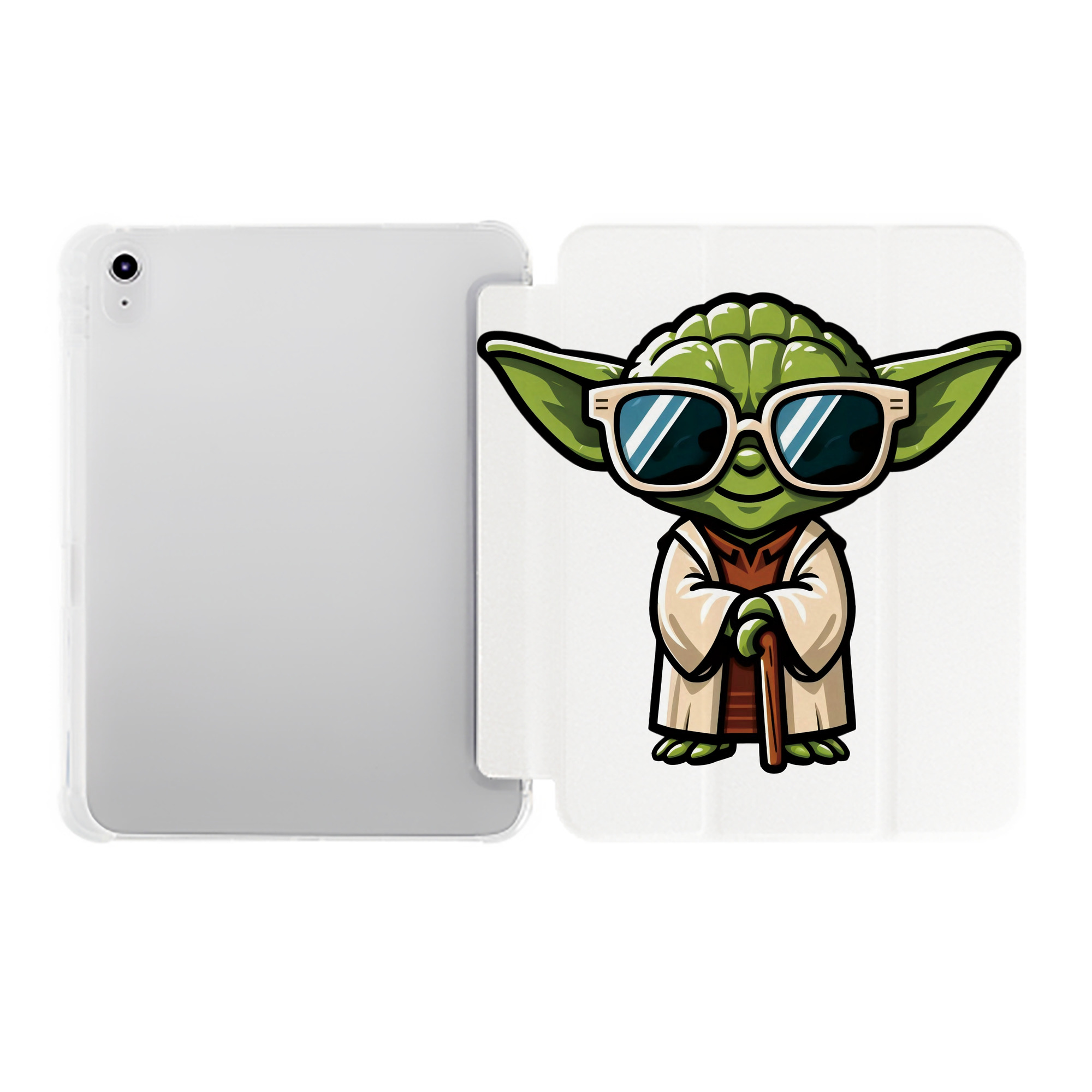 （画像用） スター・ウォーズ Star Wars IPad ケース ペン収納付き 三つ折りスタンド PUレザー×シリコン 対応機種9.5/10.5/10.9インチ